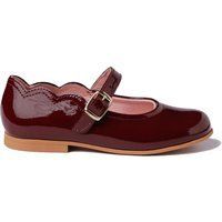 Burgunderroter Mary Jane Schuh aus Lackleder