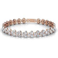 Kristall Cluster Roségold Armband