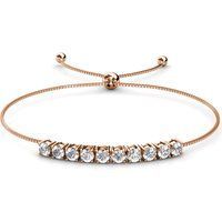 Roségold Kristall Schiebe-Armband