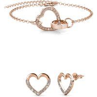 Herzarmband und Ohrring-Set