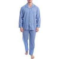 Herren-Popeline-Pyjama-Set mit Streifen