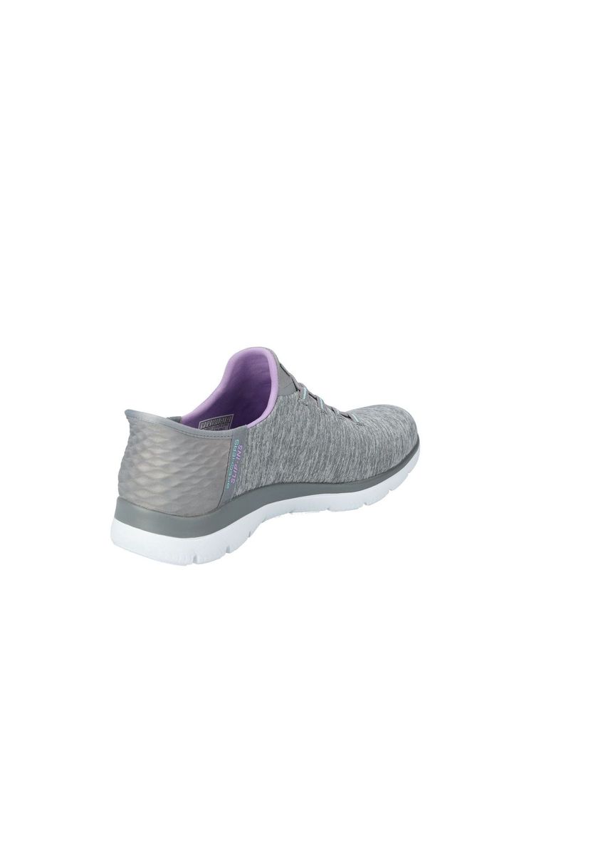 SKECHERS® Summits Slip-On-Sneaker "Dazzling Haze", dämpfend, maschinenwaschbar, für Damen, grau, 37