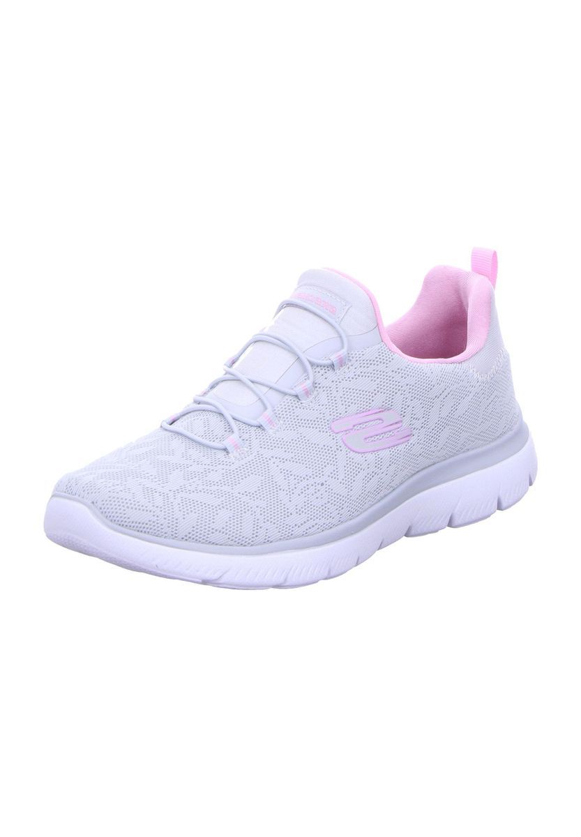 Damen Grau & Rosa Slip-On Sneaker