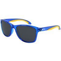 Sportliche rechteckige blaue Sonnenbrille