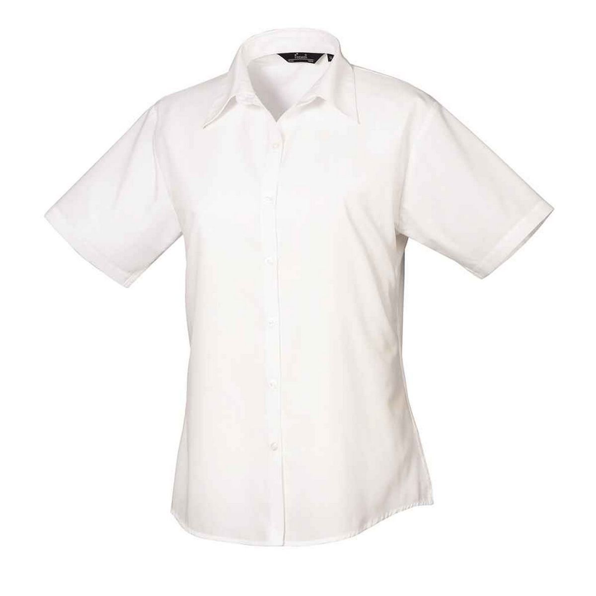 Premier - Bluse für Damen kurzärmlig (Weiß)