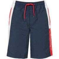 Farbblock Badehose mit Kordelzug