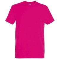 Klassisches Kurzarm-T-Shirt Fuchsia