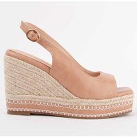 Espadrille Slingback Keilsandalette