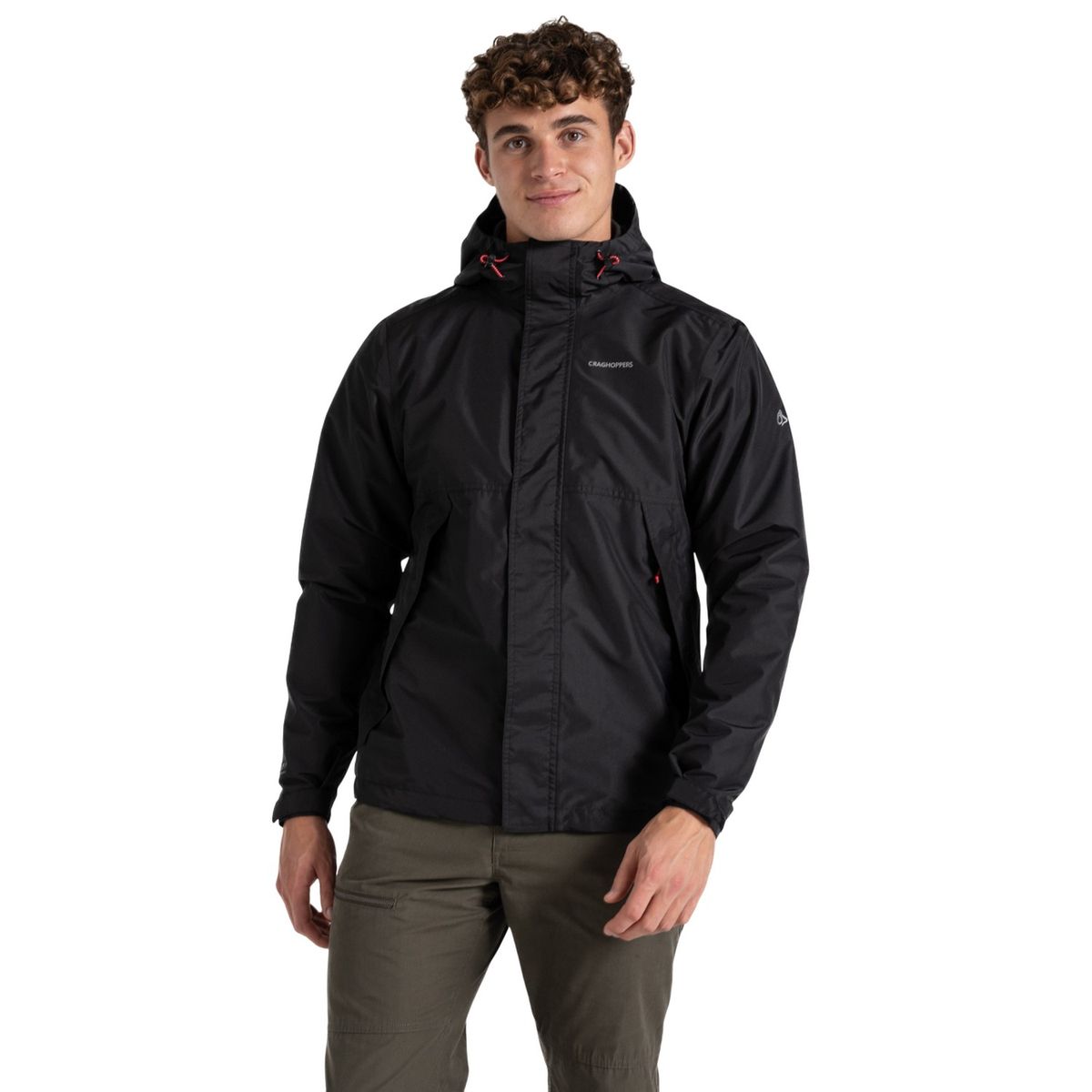 Wasserdichte leichte Herrenjacke mit Kapuze