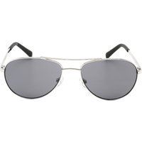 Aviator Sonnenbrille mit silbernem Metallrahmen