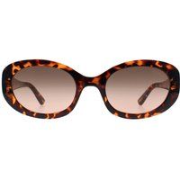 Ovale Schildpatt-Sonnenbrille
