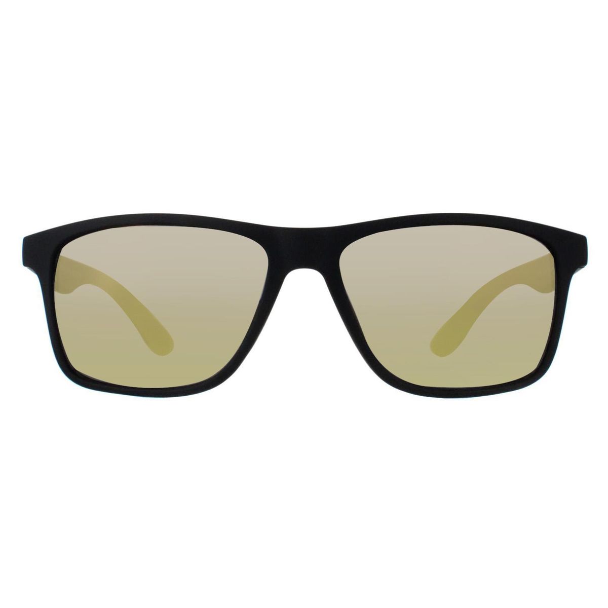 Unisex Matte Schwarze Rechteckige Sonnenbrille