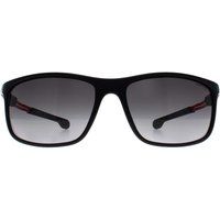 Mattschwarze Sonnenbrille mit rechteckigem Rahmen