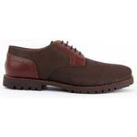 Zweifarbige Oxford-Lederschuhe