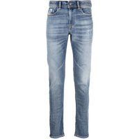 Hellblaue Jeans mit schmaler Passform