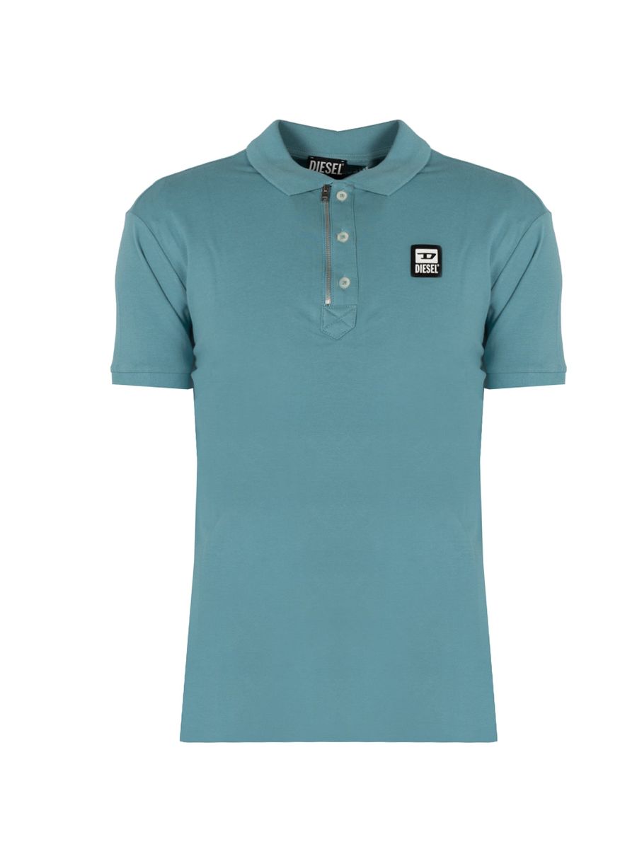Herren Kurzarm Poloshirt mit Reißverschluss