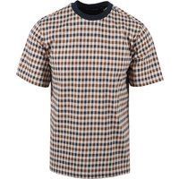 Kariertes T-Shirt aus Bio-Baumwolle