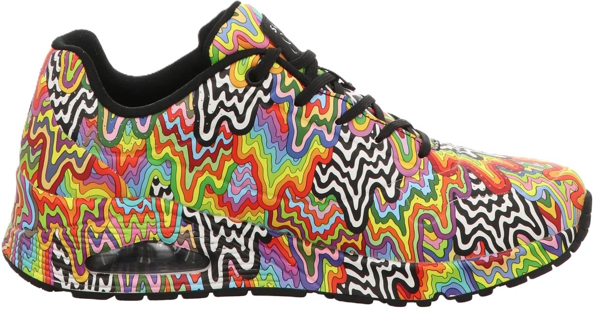Lebendiger mehrfarbiger Freizeit-Sneaker
