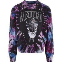 Sweatshirt mit Batik- und Grafikdruck