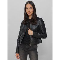 Klassische Biker Lederjacke