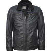 Lederjacke mit Reißverschlusstaschen