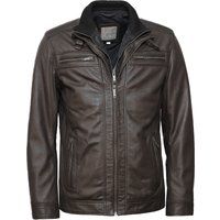 Lederjacke mit Reißverschlusstaschen