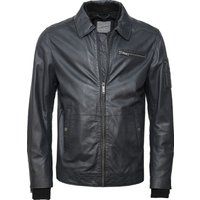 Herren Lederjacke mit Reißverschluss Details