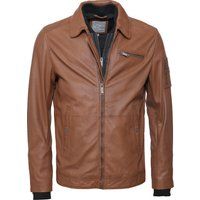 Herren Lederjacke mit Reißverschluss Details