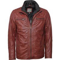 Herren braune Motorradjacke aus Leder