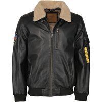 Top Gun inspirierte Leder Bomberjacke