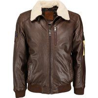 Top Gun inspirierte Leder Bomberjacke