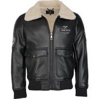 Top Gun inspirierte Jacke aus Kunstleder