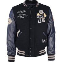 Retro Collegejacke mit Aufnähern