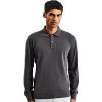 Langärmliges Piqué-Poloshirt
