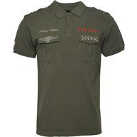 Top Gun Poloshirt mit Stickereien