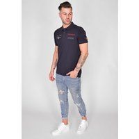 Top Gun Poloshirt mit Stickerei
