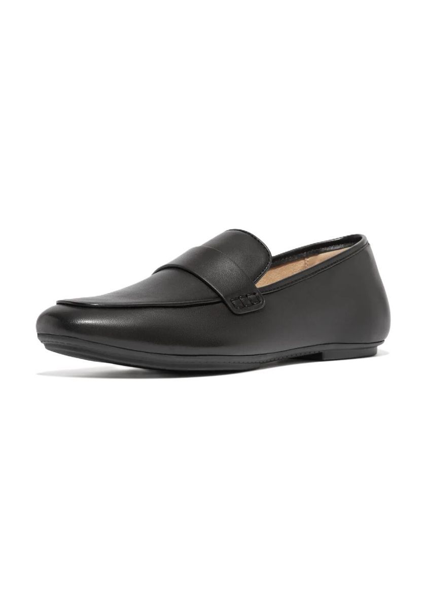 Klassischer Lederloafer in Schwarz