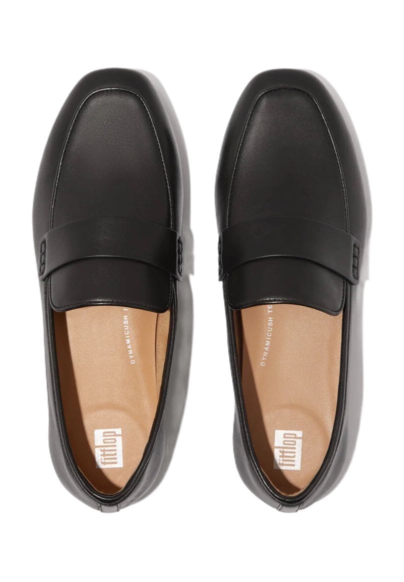 Klassischer Lederloafer in Schwarz