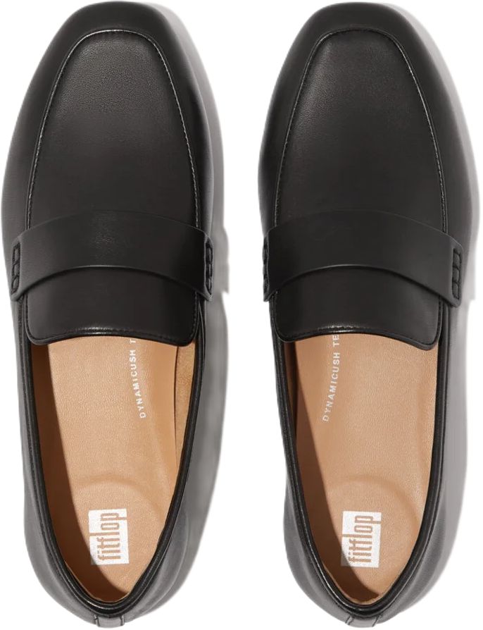Klassischer Lederloafer in Schwarz