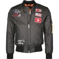 Bestickte Grafik Bomber Jacke Unisex