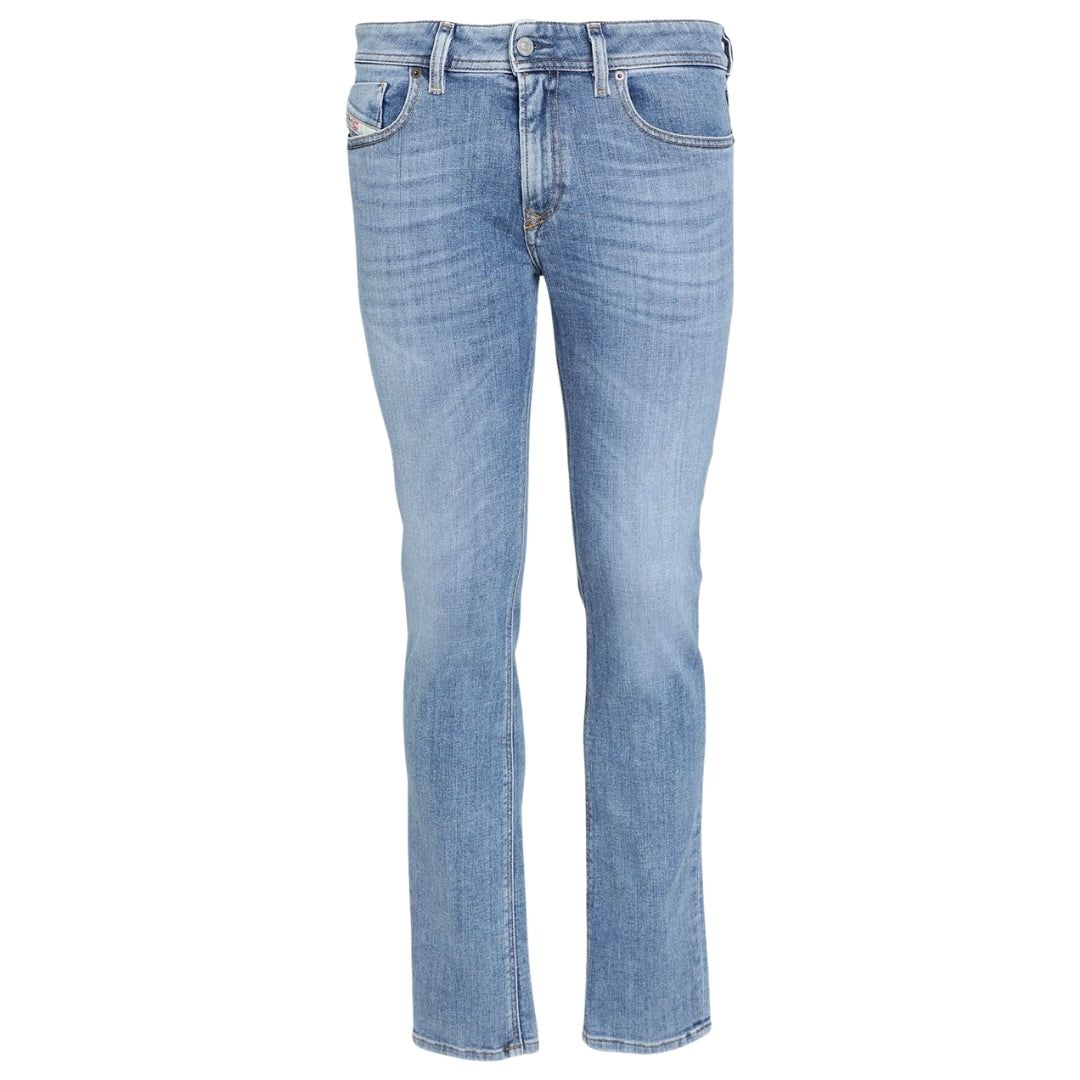 Slim Fit Jeans mit heller Waschung