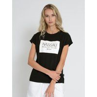 Lässiges Baumwoll-T-Shirt mit Grafikdruck