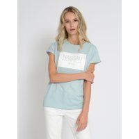 Lässiges Baumwoll-T-Shirt mit Grafikdruck