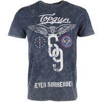 Top Gun T-Shirt mit Vintage-Grafik