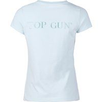 Baumwoll T-Shirt mit gesticktem Logo