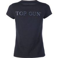 Baumwoll T-Shirt mit gesticktem Logo
