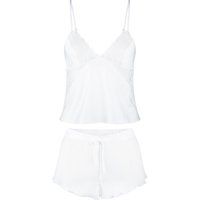 Satin-Top und Shorts Set