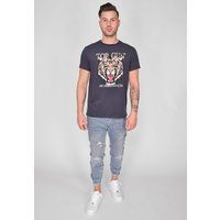 Top Gun T-Shirt mit Tiger-Print