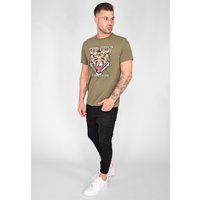 Top Gun T-Shirt mit Tiger-Print