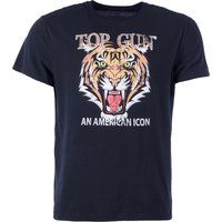 Top Gun T-Shirt mit Tiger-Print
